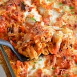 Gyros-Nudelauflauf in Metaxasoße Rezept