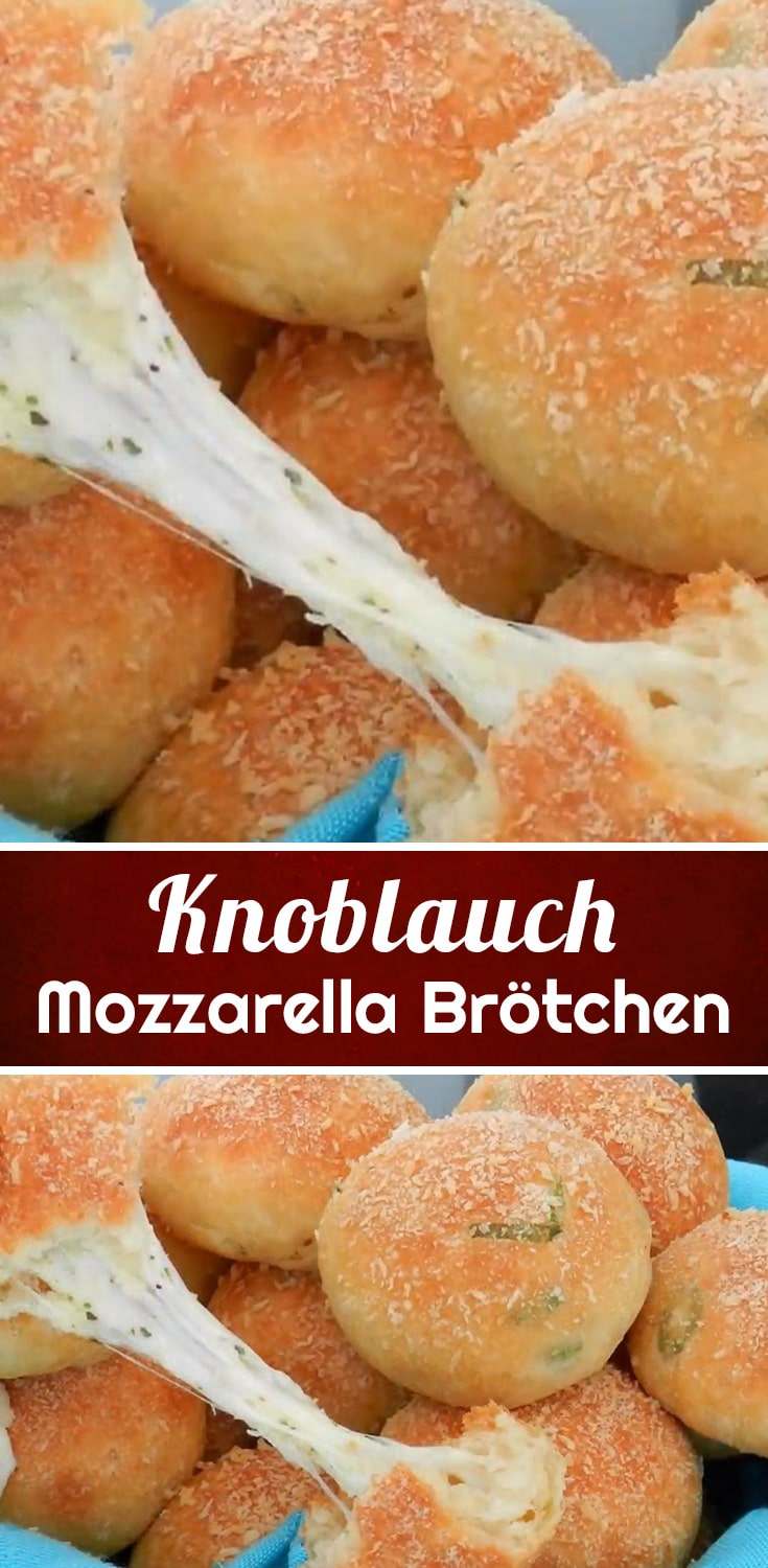 Knoblauch Mozzarella Brötchen Rezept