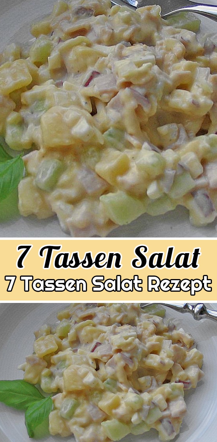 7 - Tassen - Salat Rezept - oder auch 7-Tage-Salat genannt