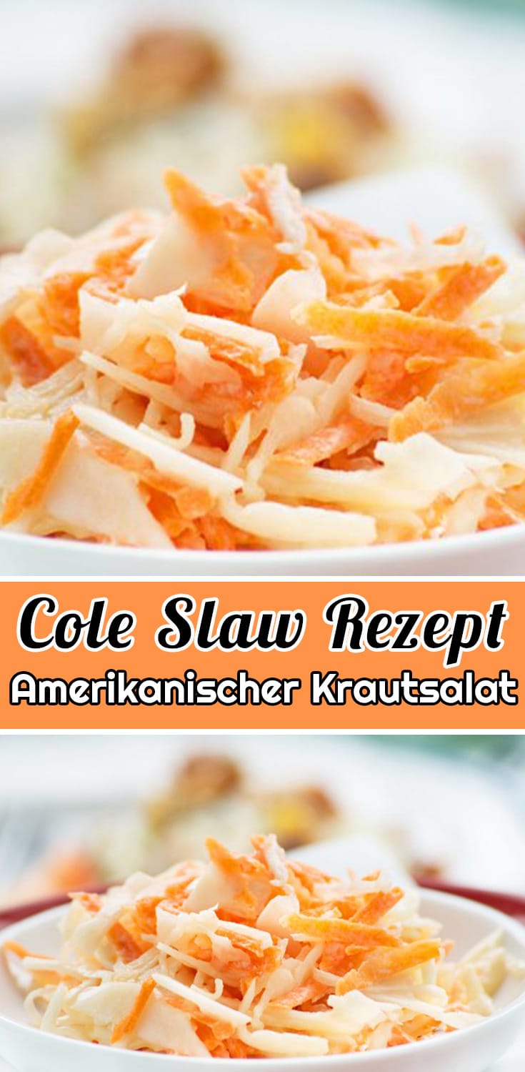 Cole Slaw Rezept Amerikanischer Krautsalat - Einfache Salatrezepte