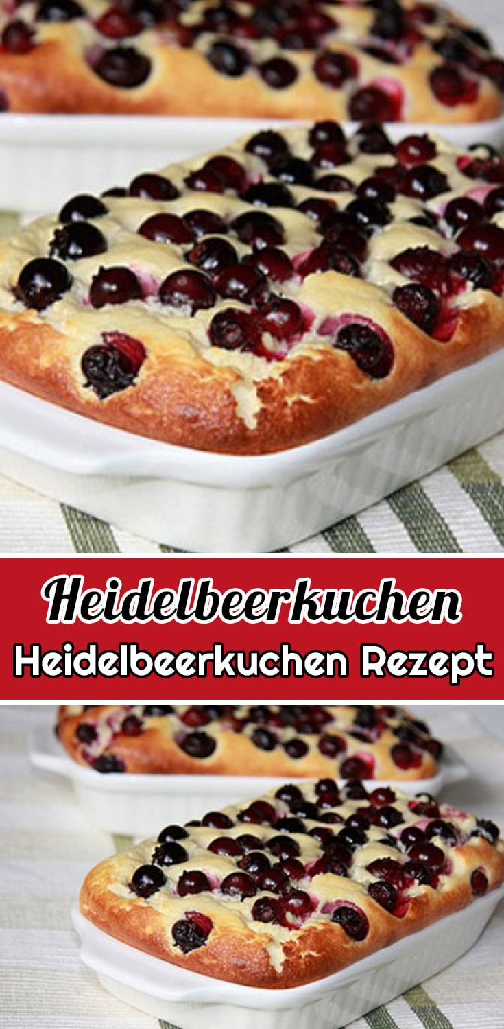 Heidelbeerkuchen Rezept