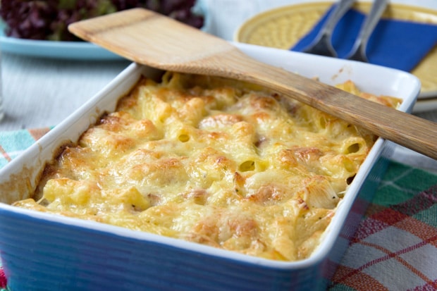 Makkaroni Auflauf mit Schinken Rezept