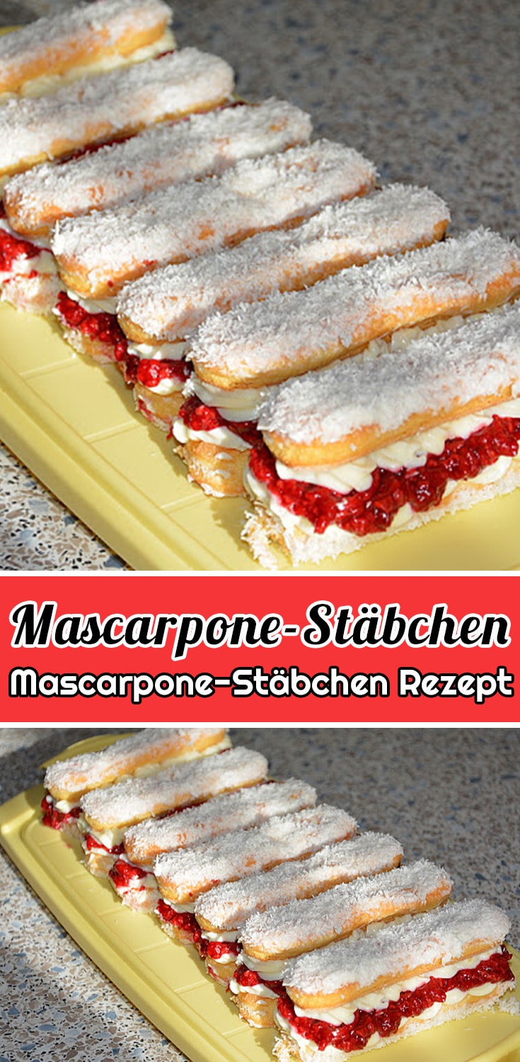 Mascarpone-Stäbchen Rezept