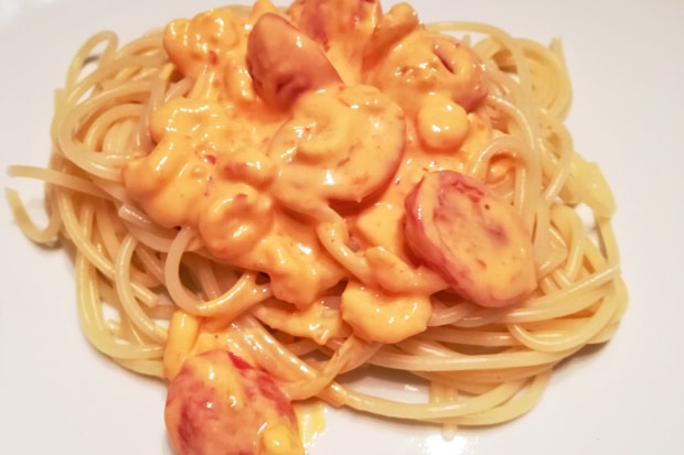 Spaghetti mit Shrimps in Brunch-Sauce Rezept