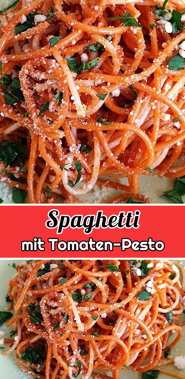 Spaghetti mit Tomaten-Pesto Rezept