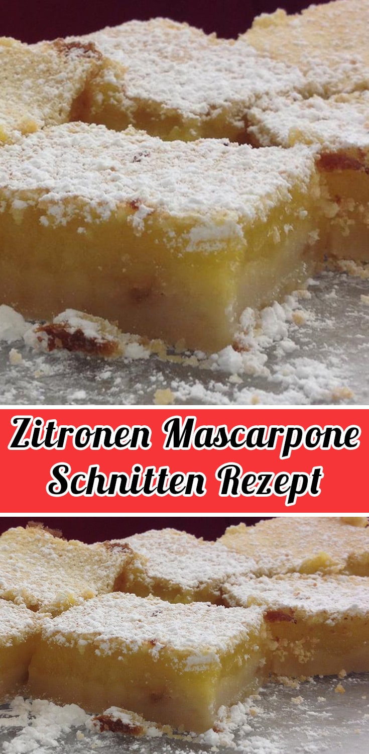 Zitronen Mascarpone-Schnitten Rezept