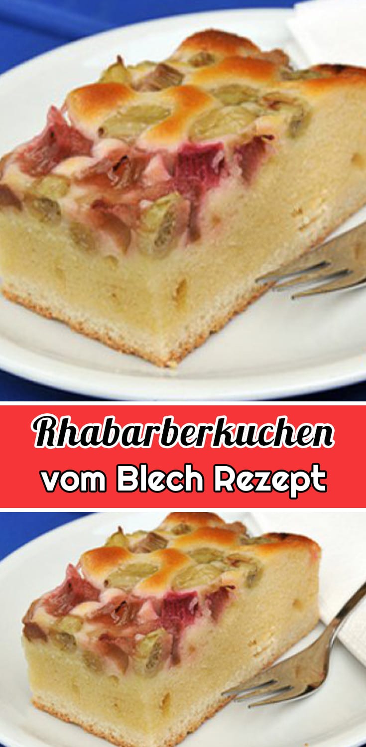 Rhabarberkuchen vom Blech Rezept