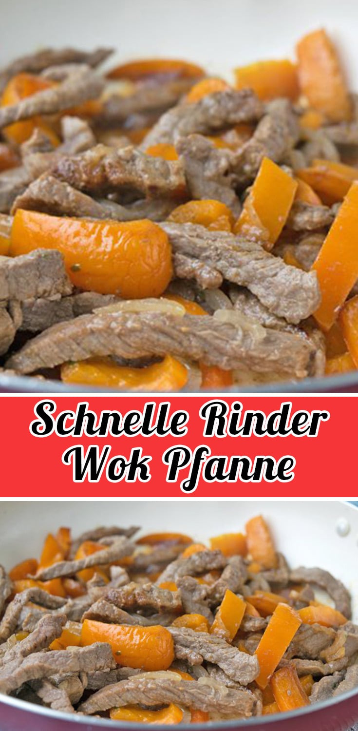 Schnelle Rinder Wok Pfanne Rezept