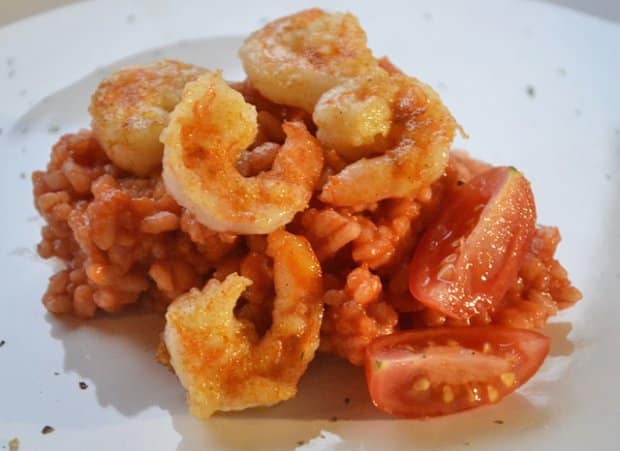 Tomatenrisotto mit Shrimps Rezept