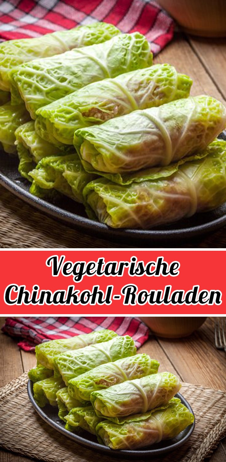 Vegetarische Chinakohl-Rouladen Rezept