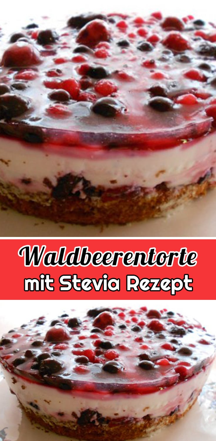 Waldbeerentorte mit Stevia Rezept