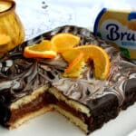 Winterlicher Nougat-Orangen-Marzipan-Kuchen mit Brunch buttrig-frisch Rezept