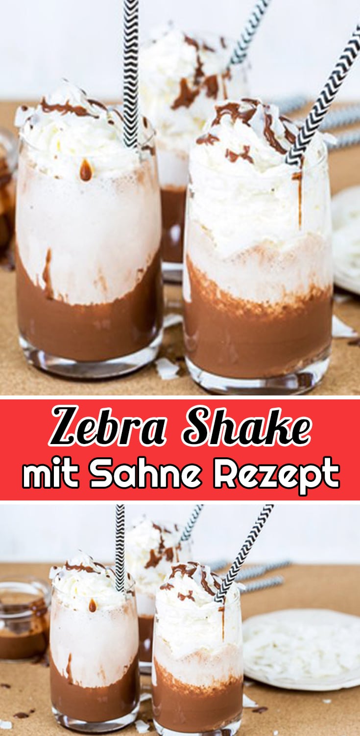 Zebra - Shake mit Sahne Rezept