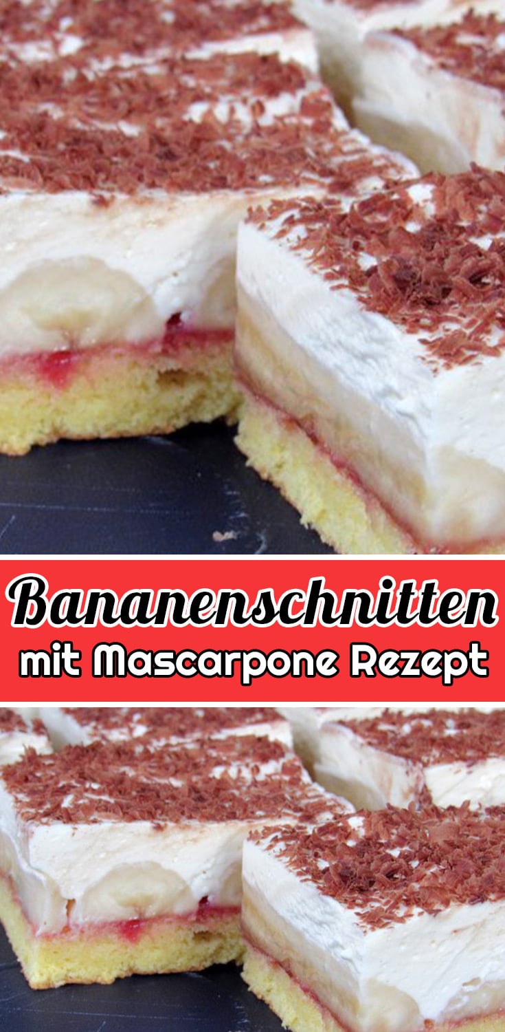 Bananenschnitten mit Mascarpone Rezept