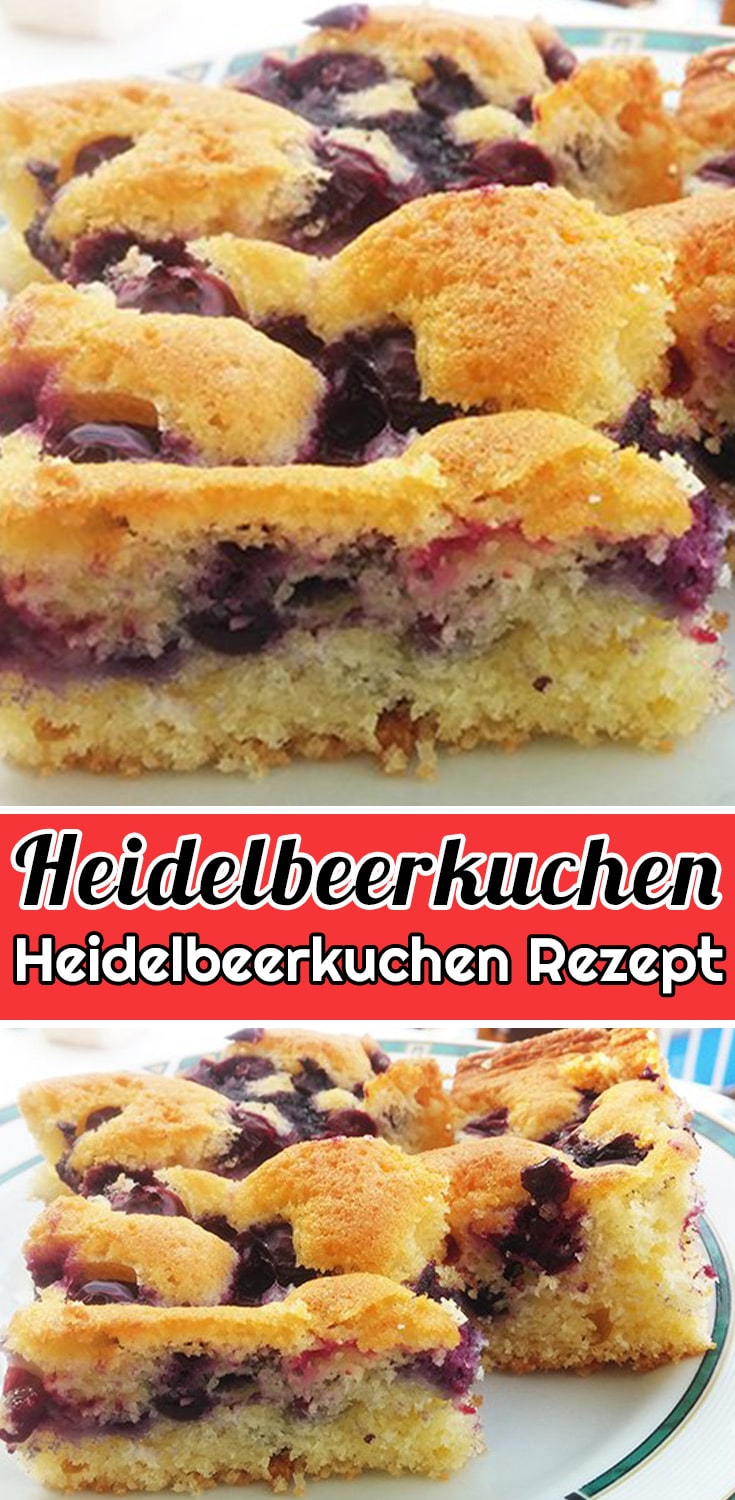 Einfaches Heidelbeerkuchen Rezept