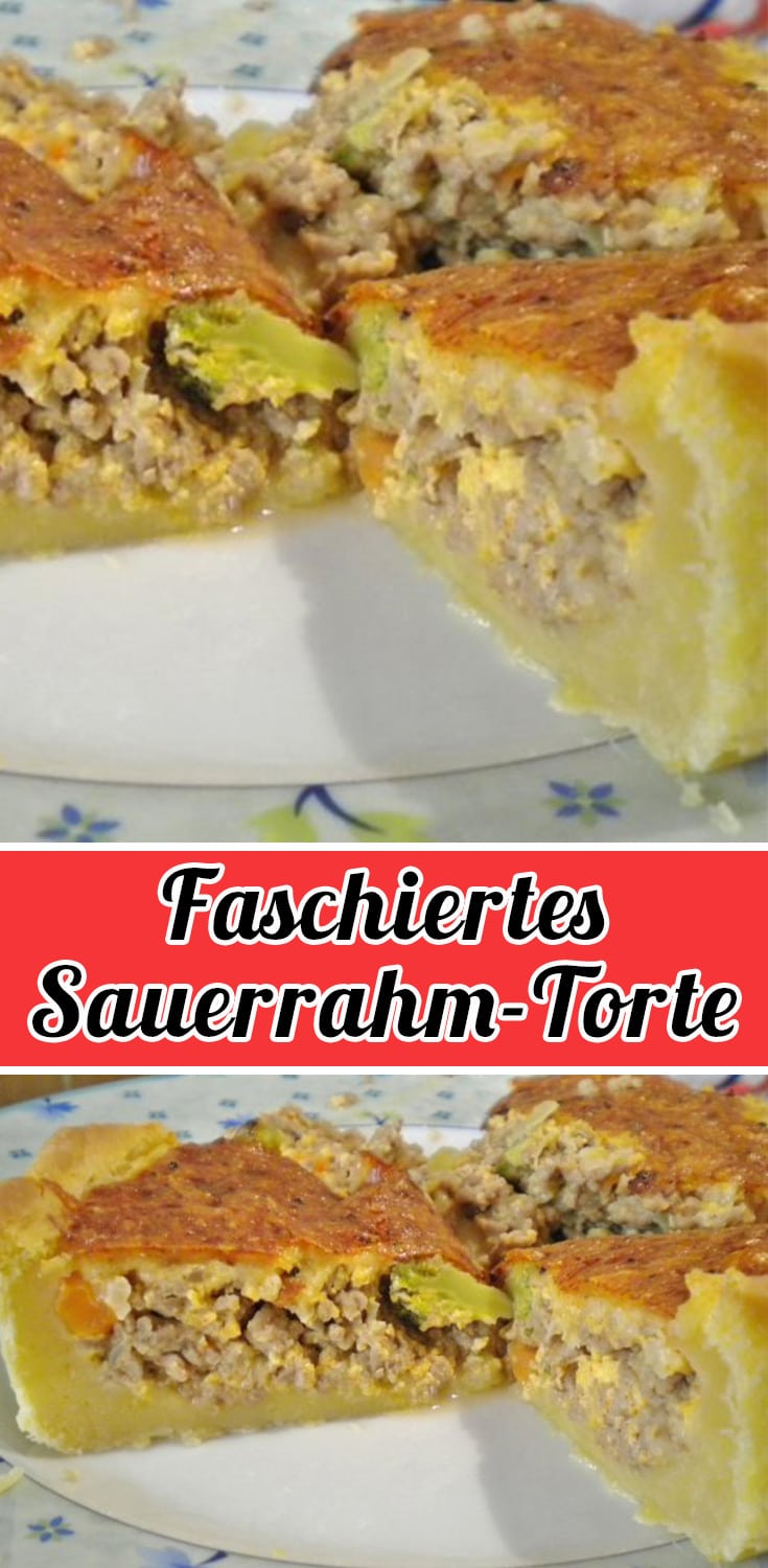 Faschiertes-Sauerrahm-Torte Rezept