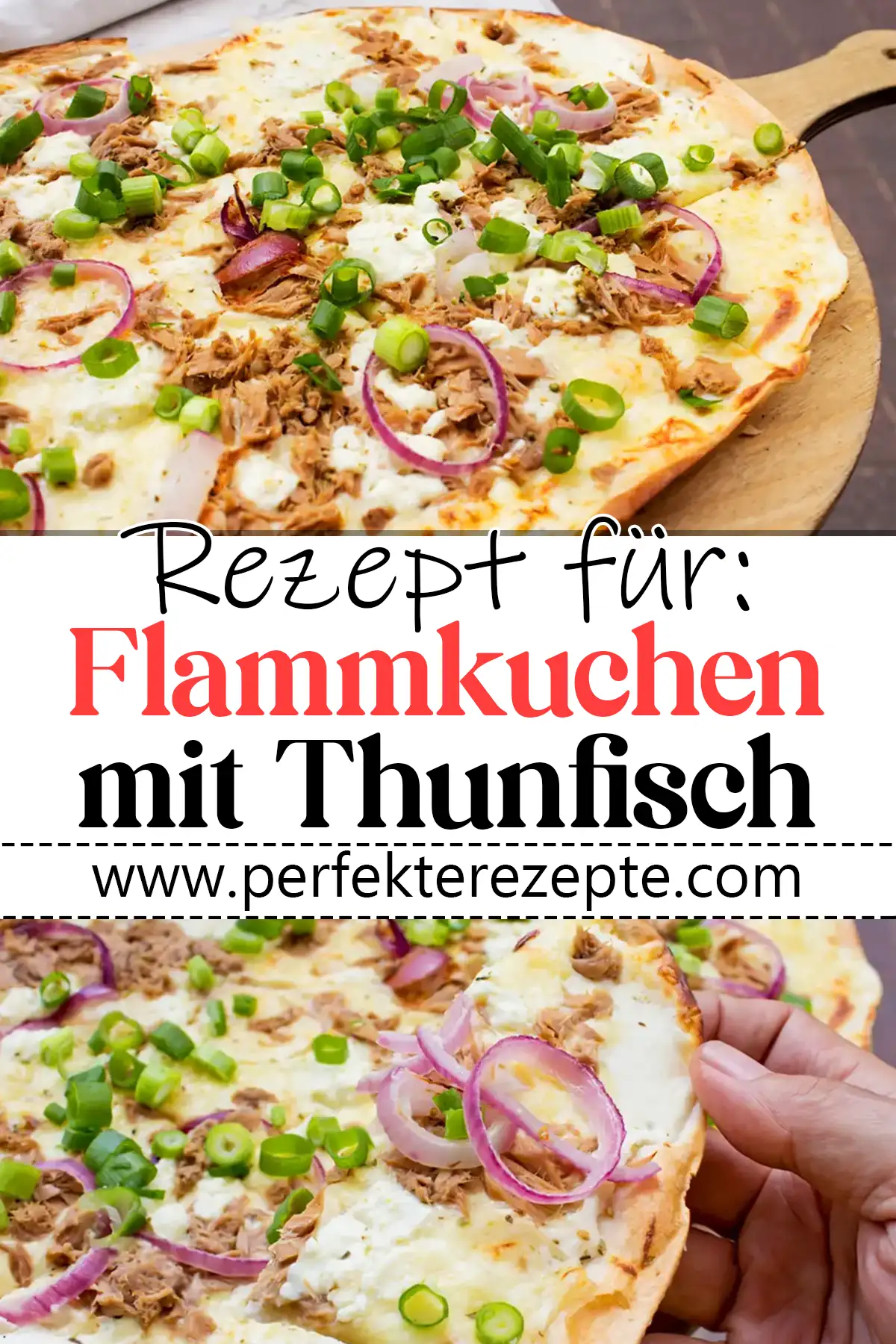 Flammkuchen mit Thunfisch Rezept