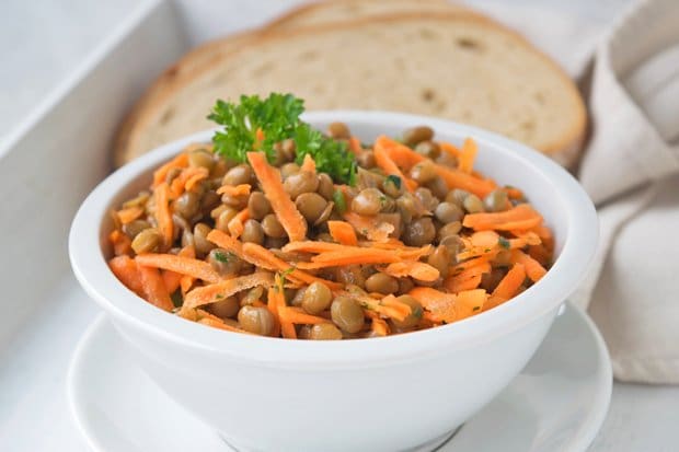 Linsensalat mit Karotten Rezept