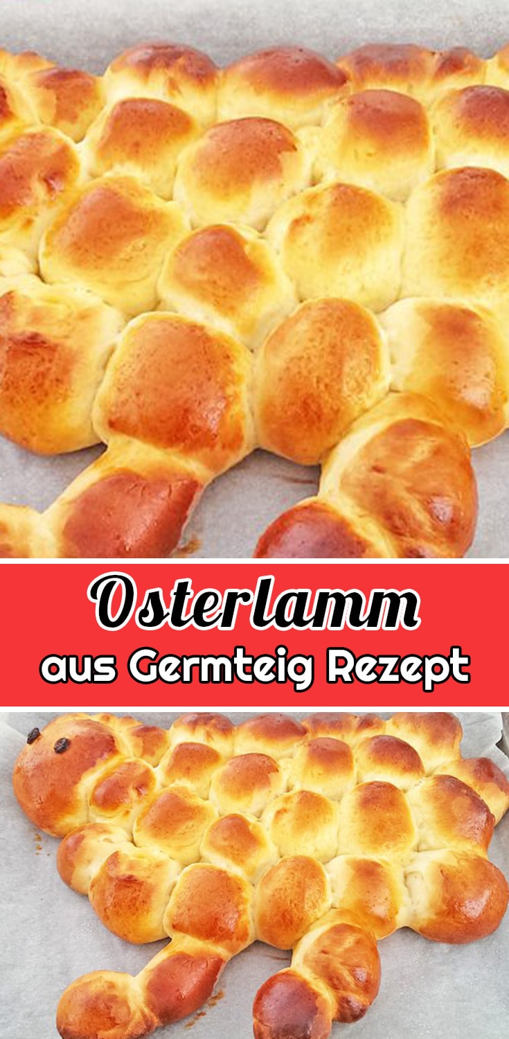 Osterlamm aus Germteig Rezept