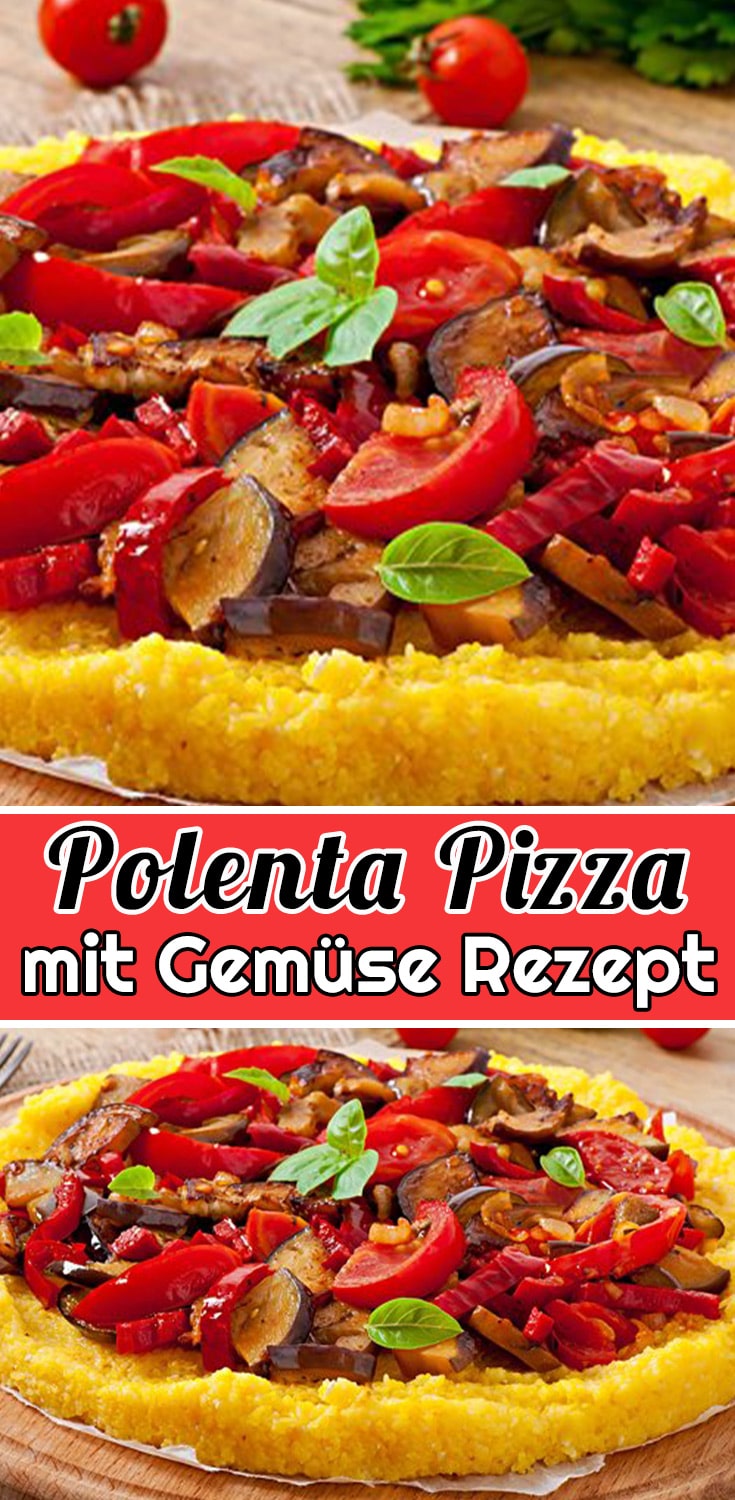 Polenta Pizza mit Gemüse Rezept