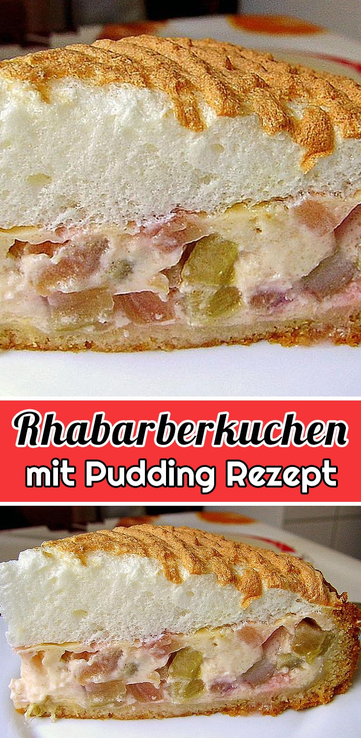 Rhabarberkuchen mit Pudding Rezept