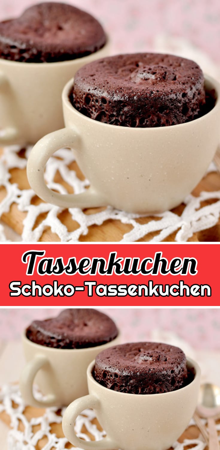 Schoko-Tassenkuchen Rezept - Schnelle und Einfache Kuchen Rezepte