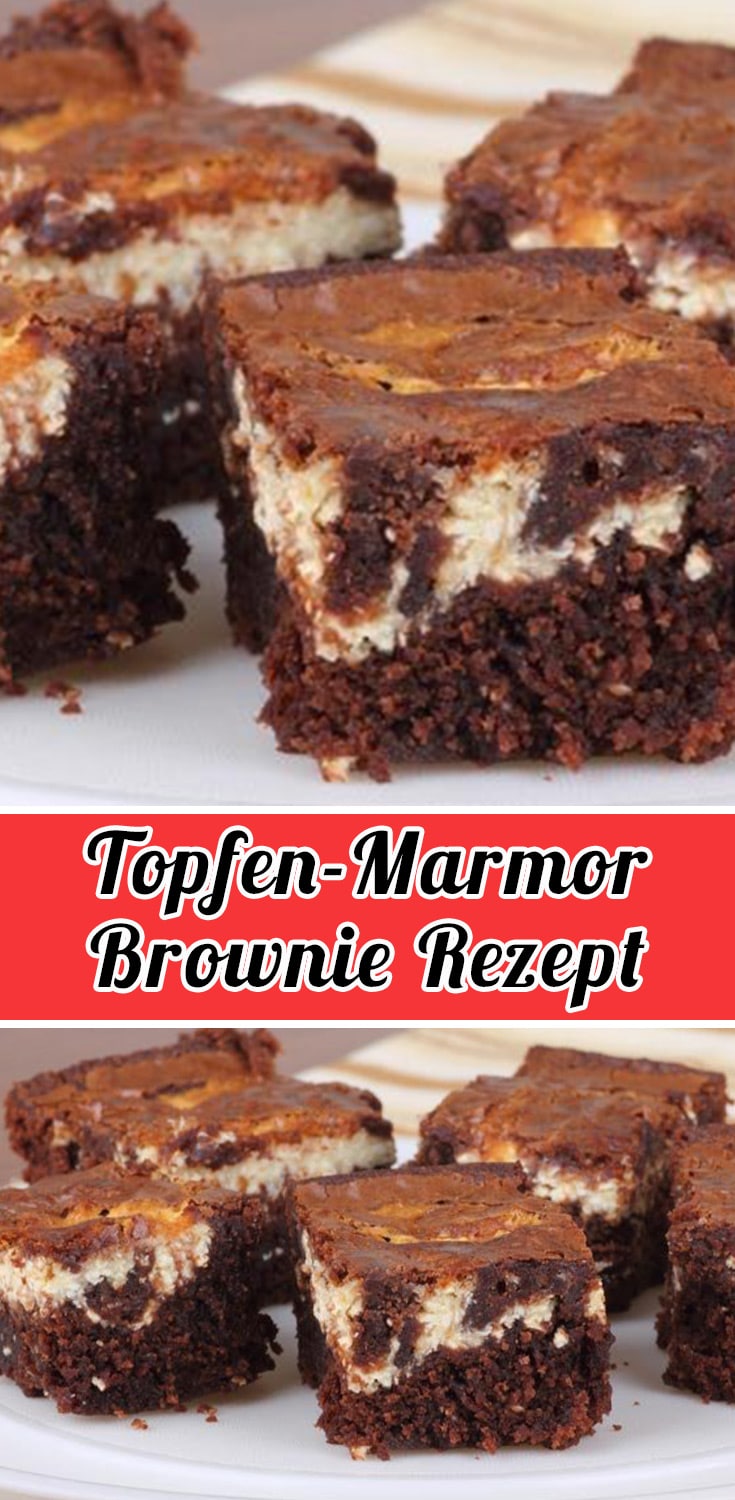 Topfen-Marmor-Brownie Rezept