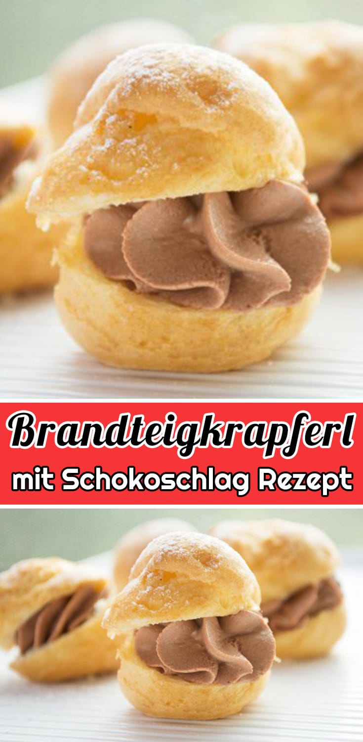 Brandteigkrapferl mit Schokoschlag Rezept - Schnelle Einfache Rezepte