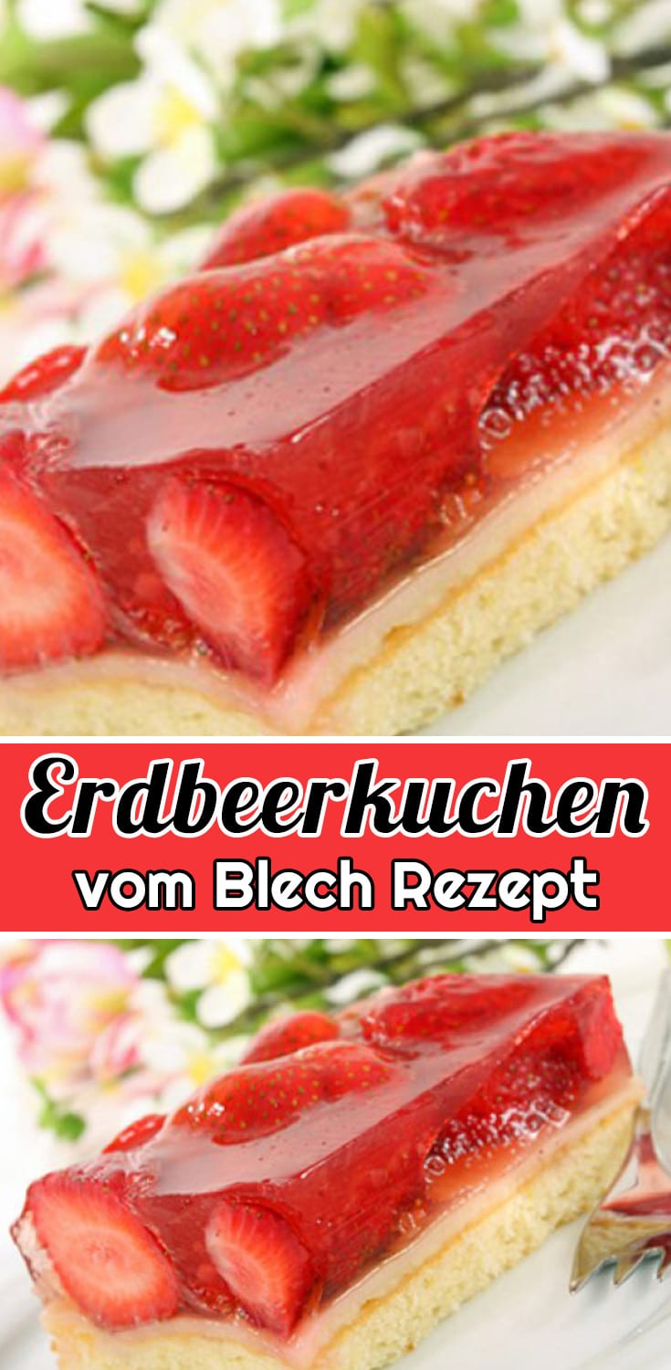 Erdbeerkuchen vom Blech Rezept