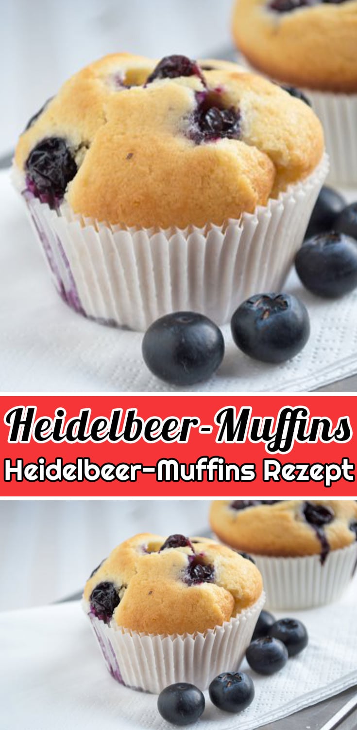 Heidelbeer-Muffins Rezept - Schnelle und Einfache Muffins Rezepte