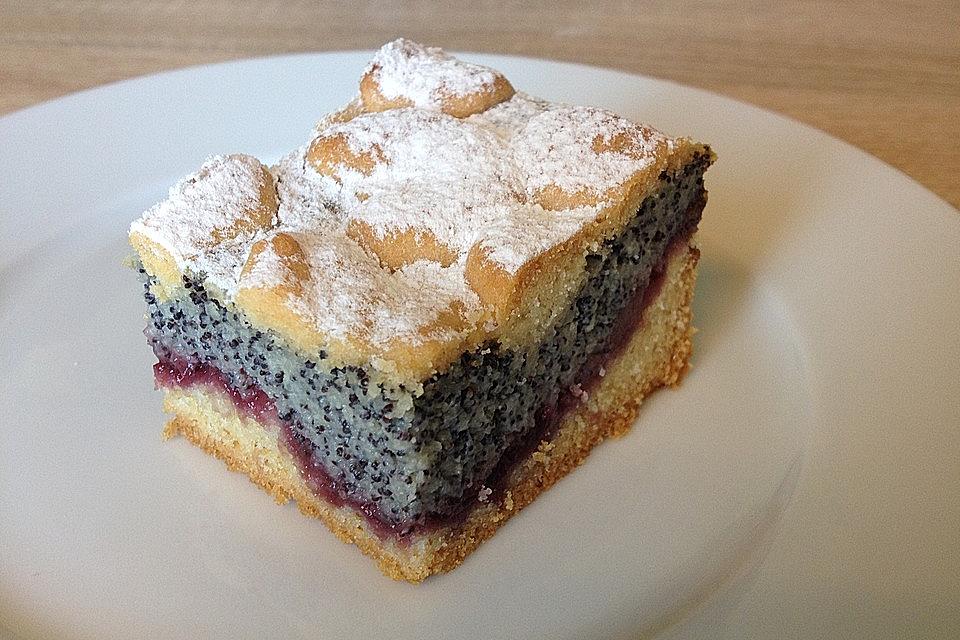 Leckerer Mohnkuchen mit Grieß Rezept - Einfache Mohnkuchen Rezepte