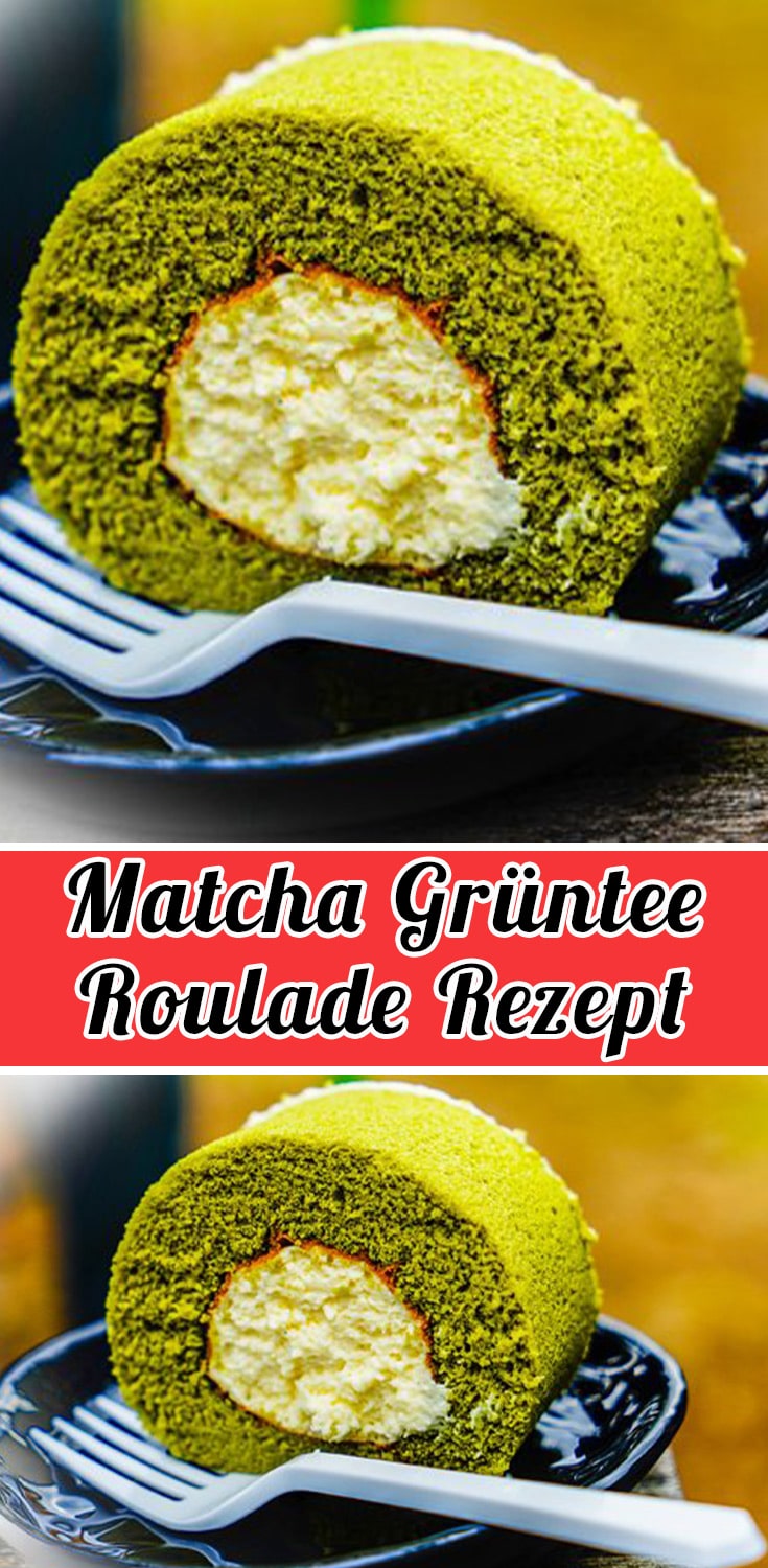 Matcha Grüntee Roulade Rezept