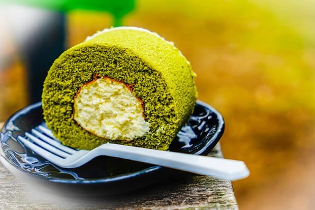 Matcha Grüntee Roulade Rezept