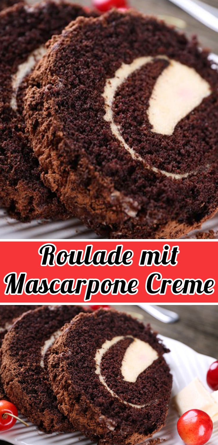 Roulade mit Mascarpone Creme Rezept