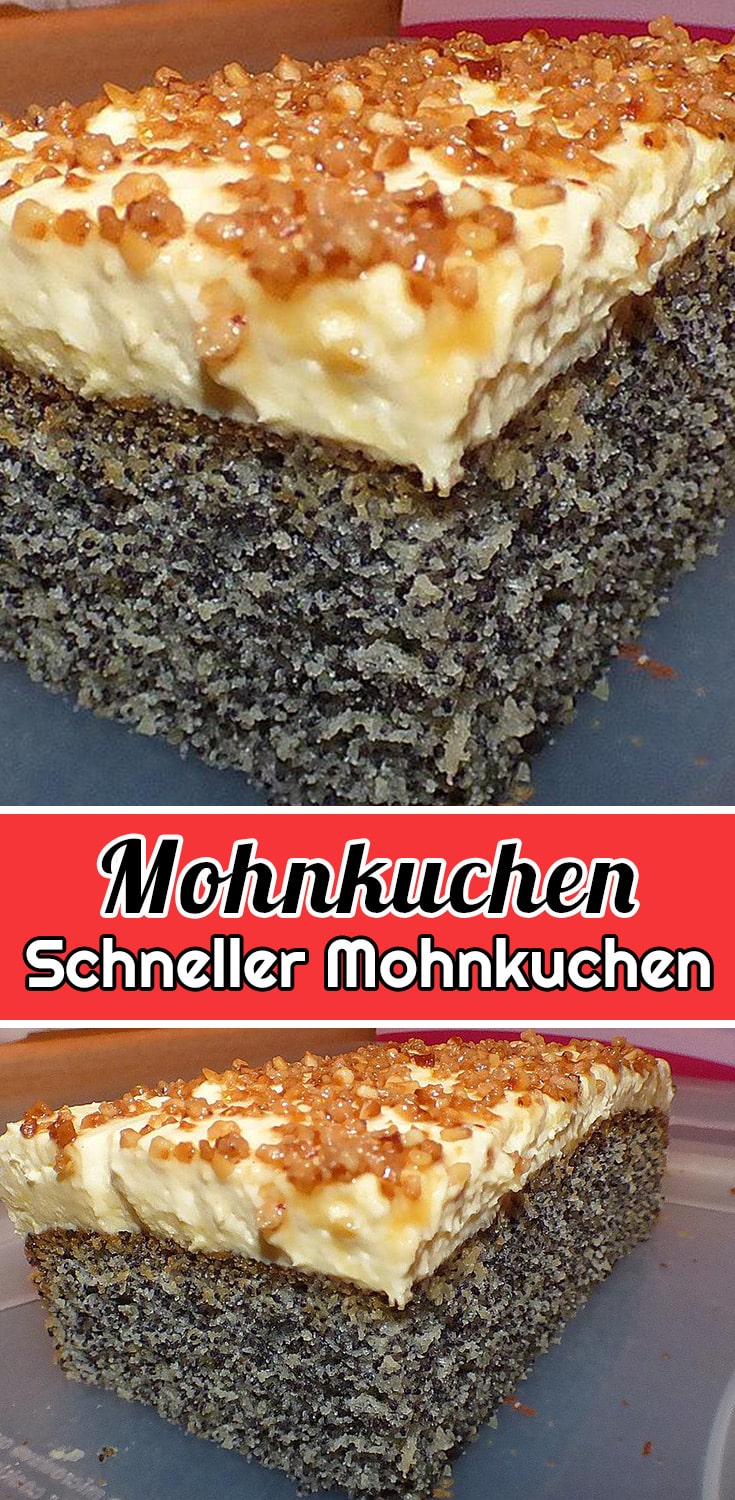 Schneller Mohnkuchen Rezept