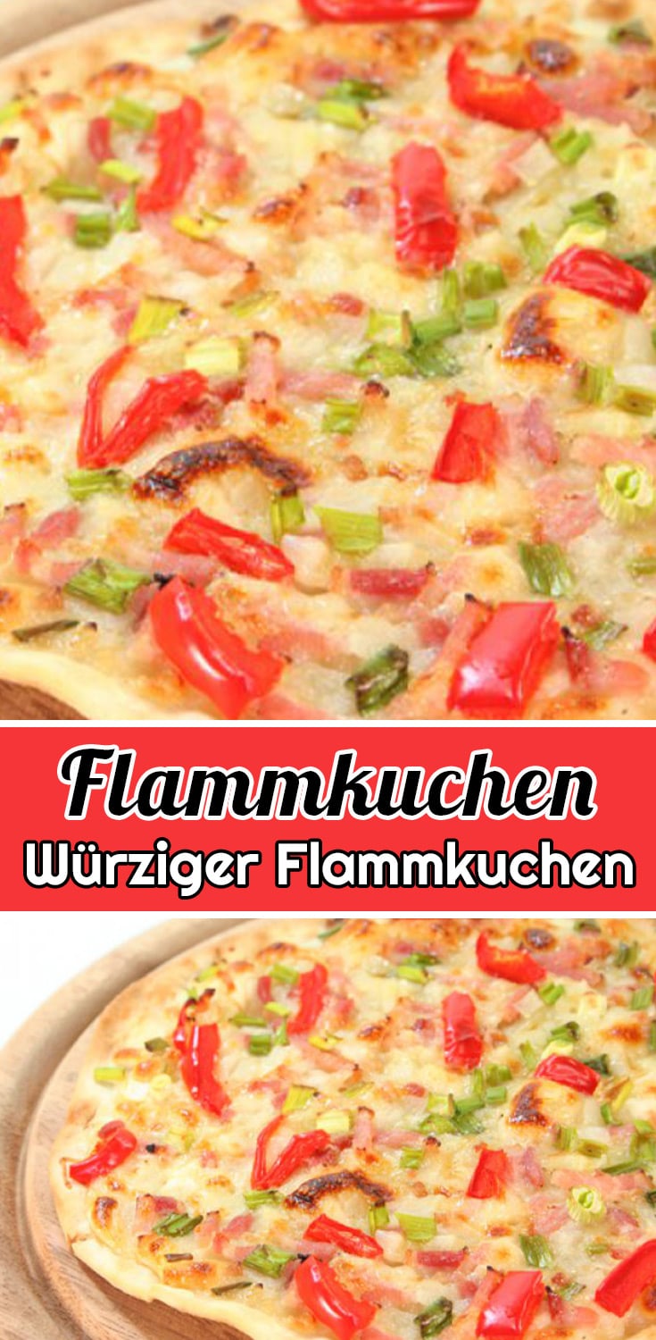 Würziger Flammkuchen Rezept