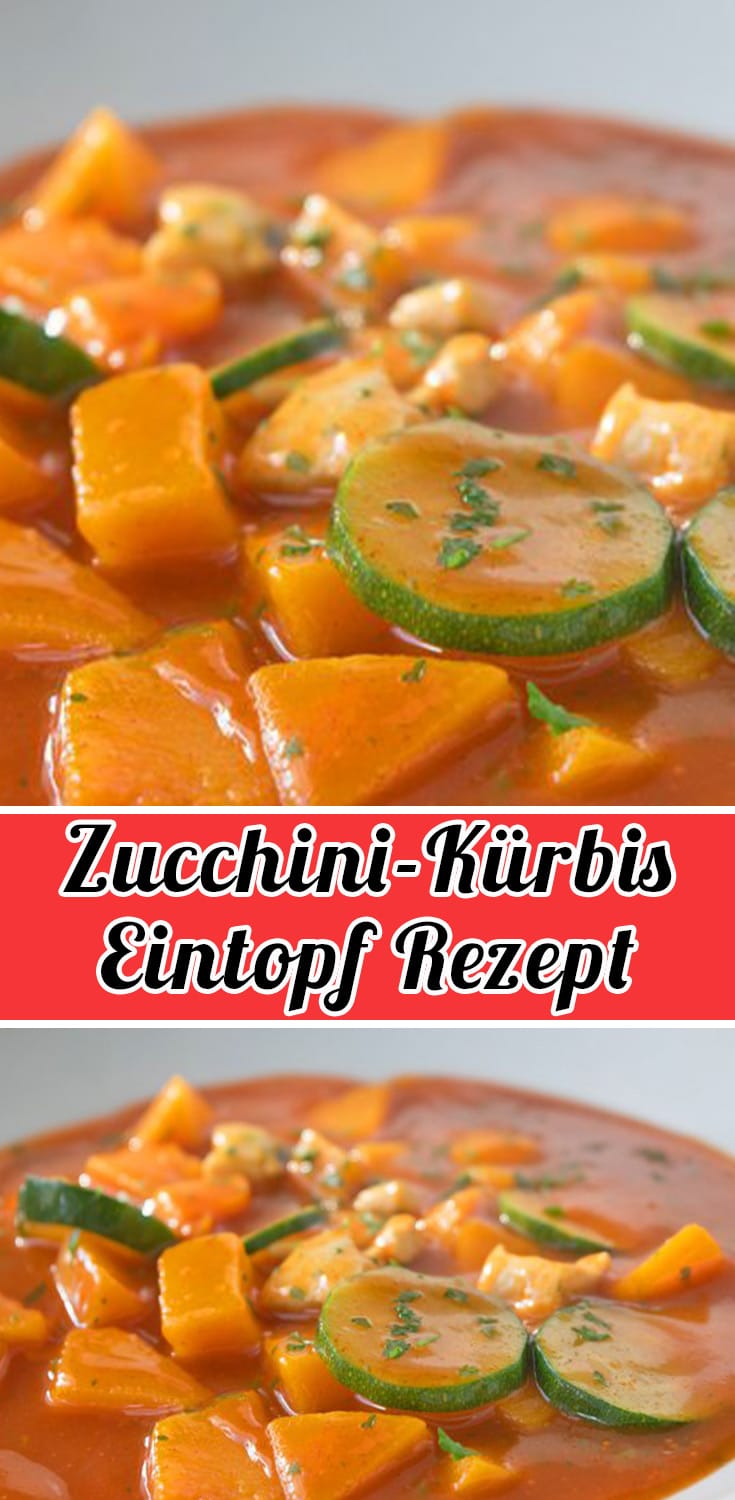 Zucchini-Kürbis-Eintopf Rezept