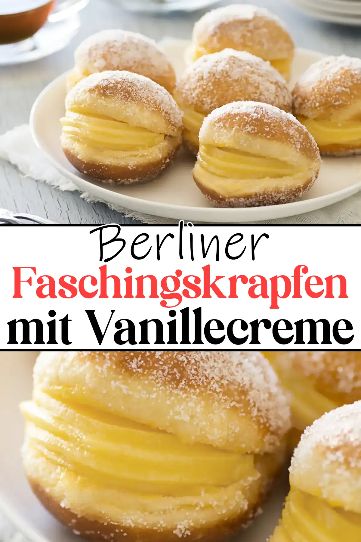 Berliner Faschingskrapfen mit Vanillecreme Rezept