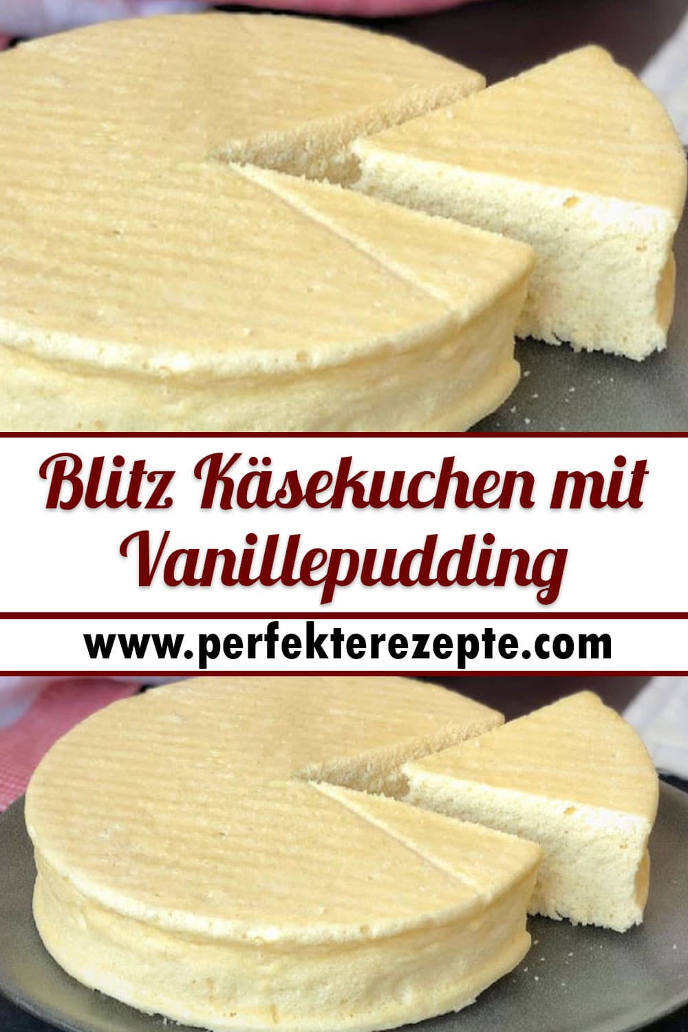 Blitz Käsekuchen mit Vanillepudding, es zergeht im Mund !