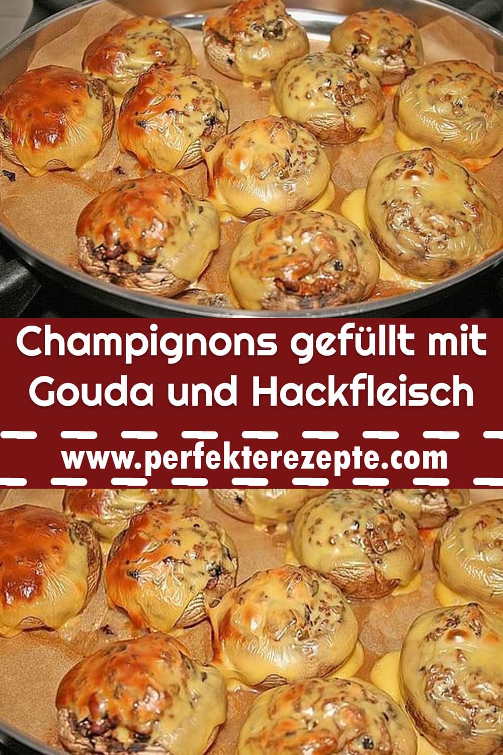 Champignons gefüllt mit Gouda und Hackfleisch Rezept