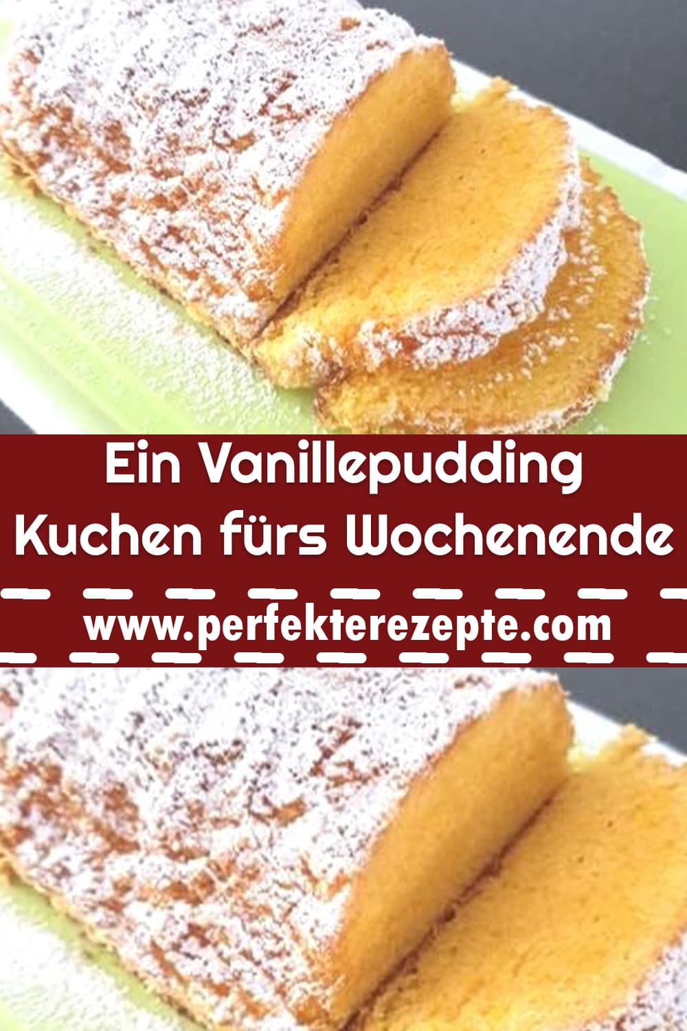 Ein Vanillepudding Kuchen fürs Wochenende