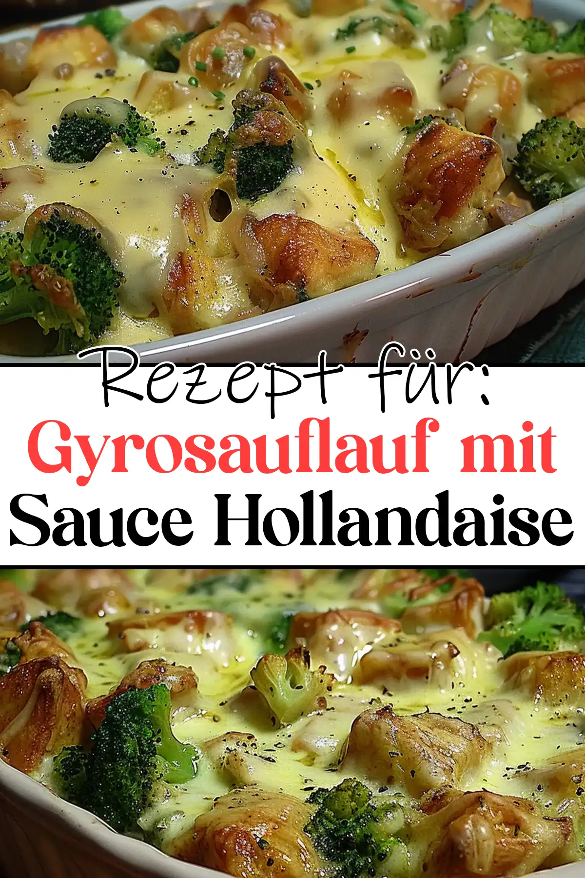 Gyrosauflauf mit Sauce Hollandaise Rezept