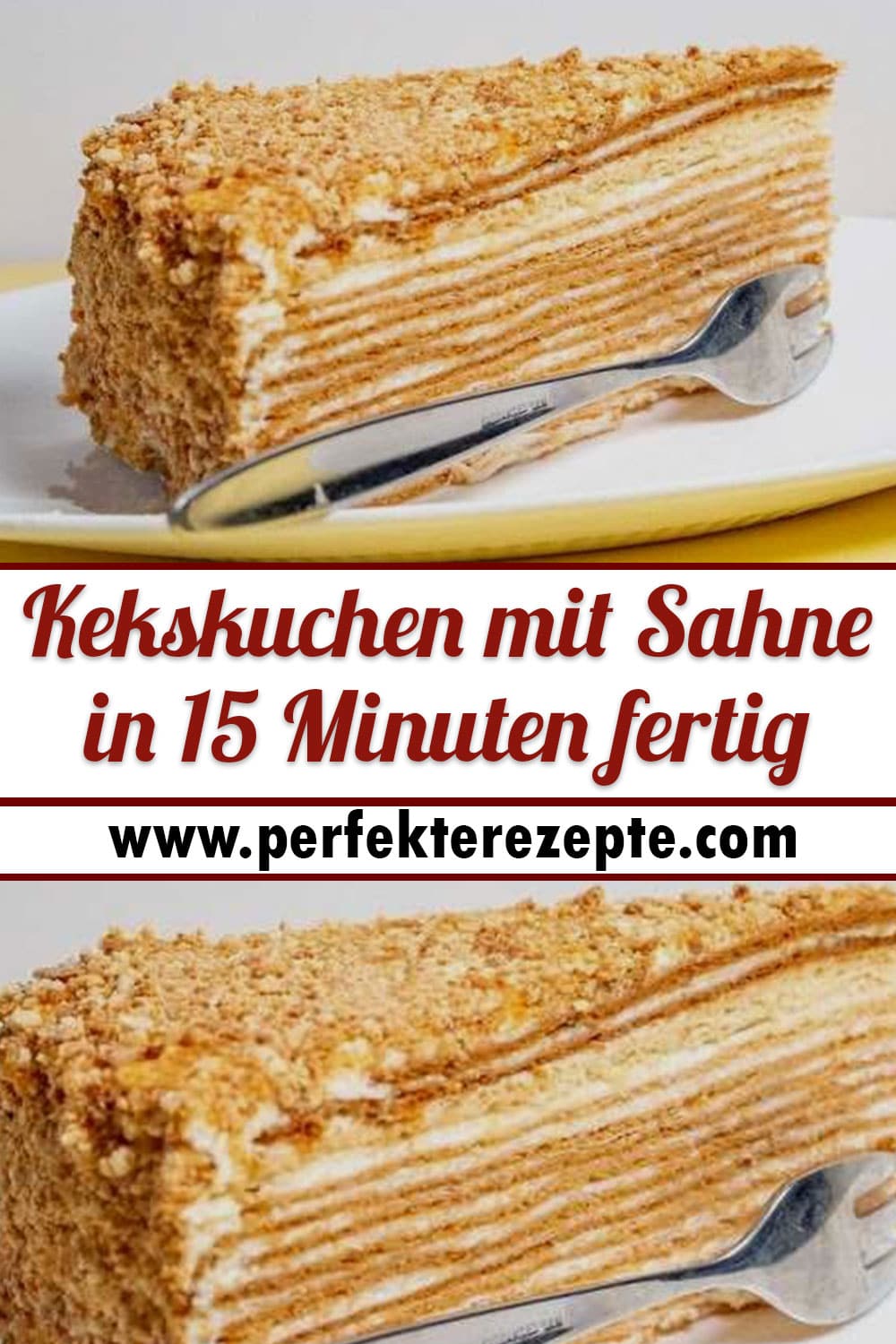 Kekskuchen mit Sahne in 15 Minuten fertig Rezept