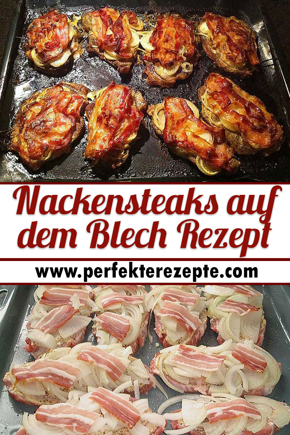 Nackensteaks auf dem Blech Rezept