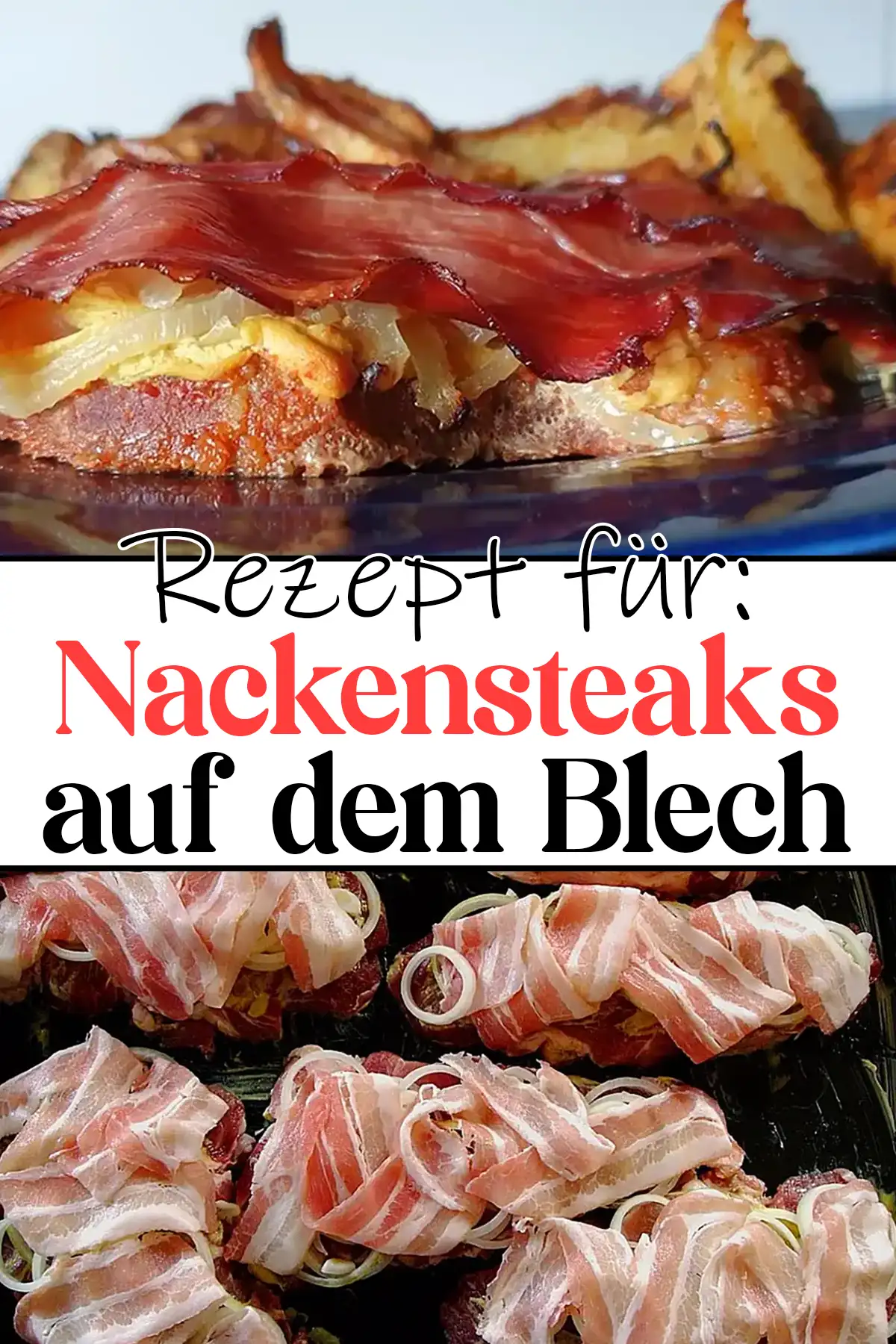 Nackensteaks auf dem Blech Rezept