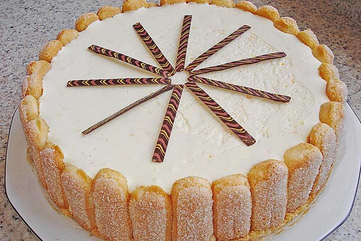 Philadelphia Torte mit Mandarinen und Löffelbiskuits Rezept