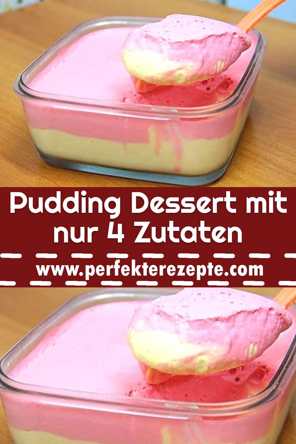 Pudding Dessert mit nur 4 Zutaten
