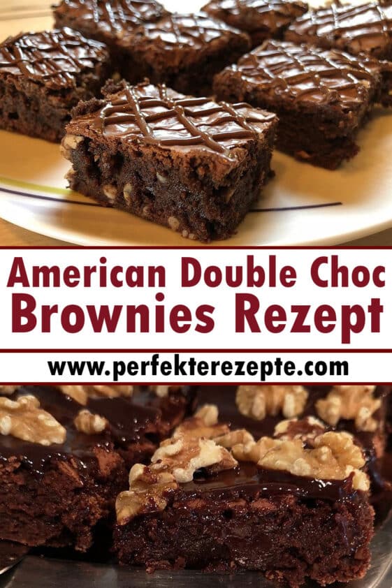 American Double Choc Brownies Rezept - Schnelle und Einfache Rezepte