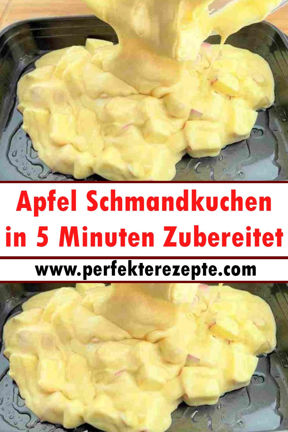 Apfel Schmandkuchen in 5 Minuten Zubereitet Rezept