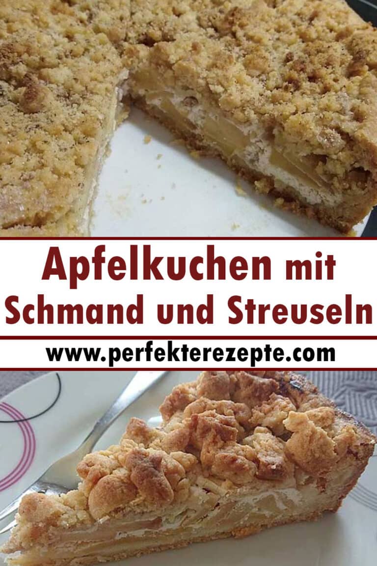 Apfelkuchen mit Schmand und Streuseln Rezept - Schnelle und Einfache ...